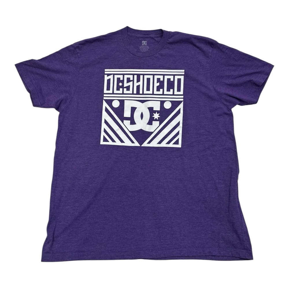 DC Shoe Co Vintage Y2K Purple Men's T-Shirt - Size XXL